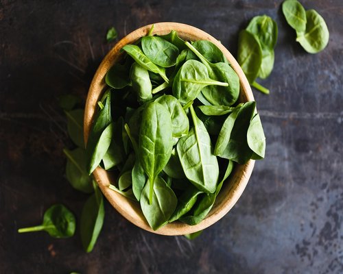 Fresh green organic food and balanced nutrition bowl